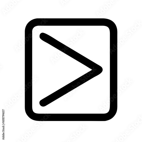 Play alternative icon vector illustration