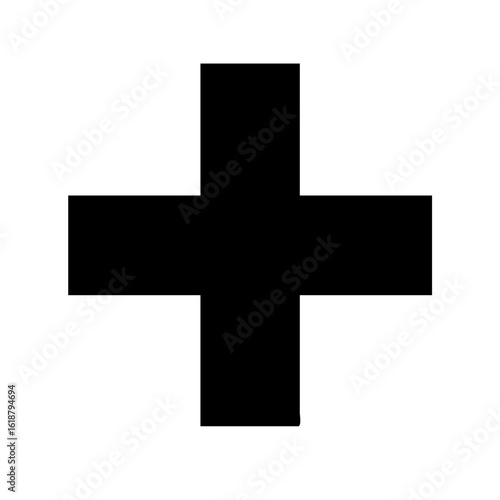 Plus alternative icon vector illustration