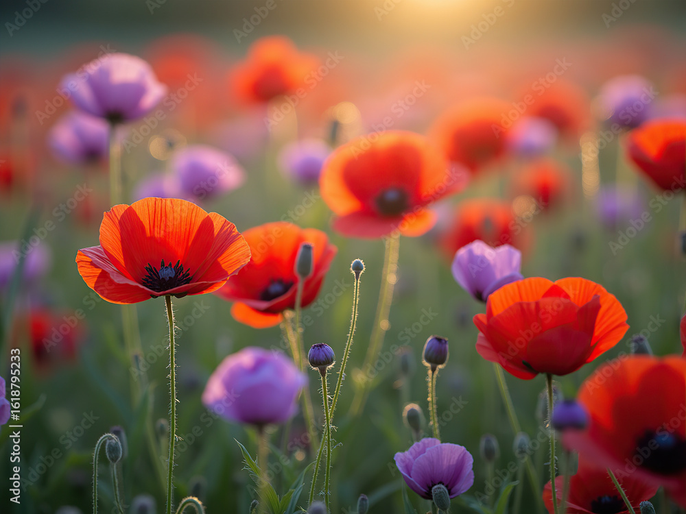 Fototapeta premium field of poppies