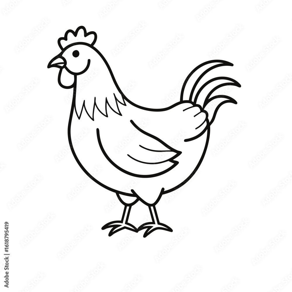 Fototapeta premium hen and chicken