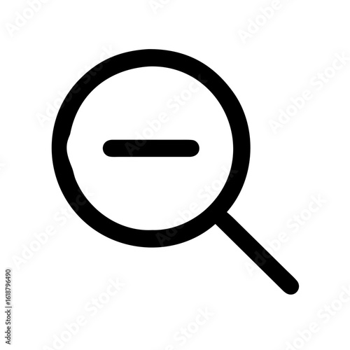 Search minus icon vector illustration