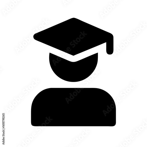 User graduate icon vector illustration