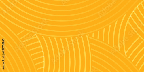 Pasta background, spaghetti abstract geometric pattern. Macaroni yellow poster. Wavy abstract pattern. modern illustration