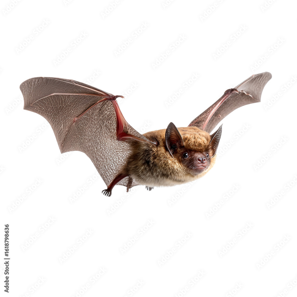 Obraz premium Bat eared bat isolated on transparent background