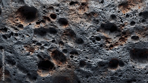 Closeup volcanic rock texture
