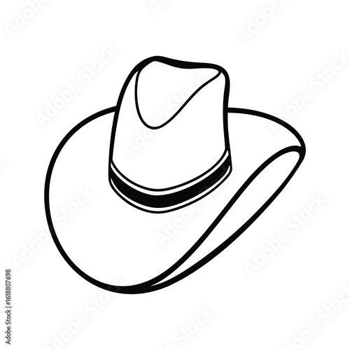 cowboy hat isolated on white