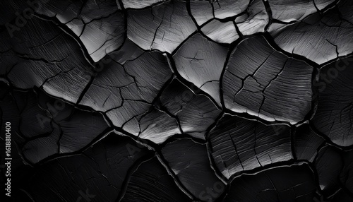 dark textured surface with visible cracks creating a dramatic backdrop for artistic projects