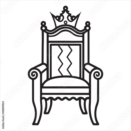 Authentic Medieval King's Chair: Historic, Rugged, Powerful Symbol