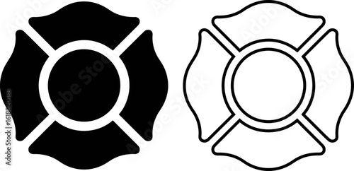 Maltese Cross Firefighter Symbol