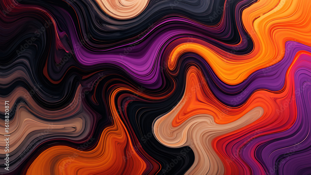 Fototapeta premium Abstract background with colorful fluid texture, perfect for modern design and creative artwork projects