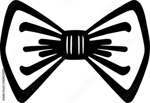 black bow tie simple design clip art preview
