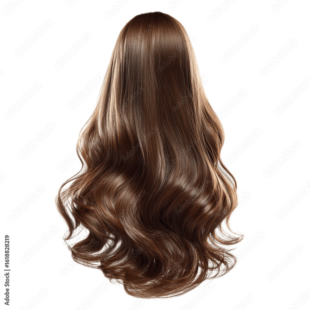 Fototapeta premium long hair isolated on transparent background 