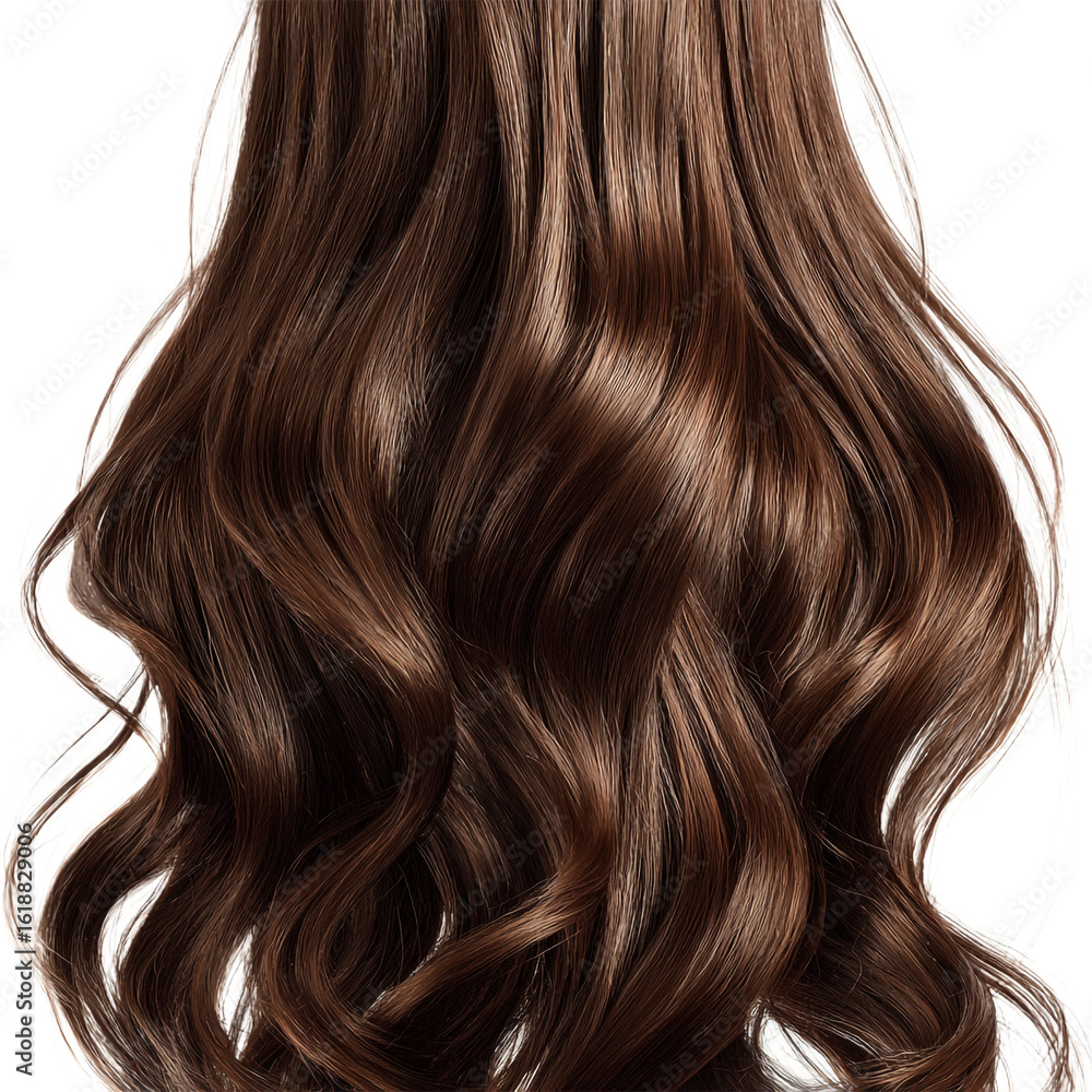 Naklejka premium long hair isolated on transparent background