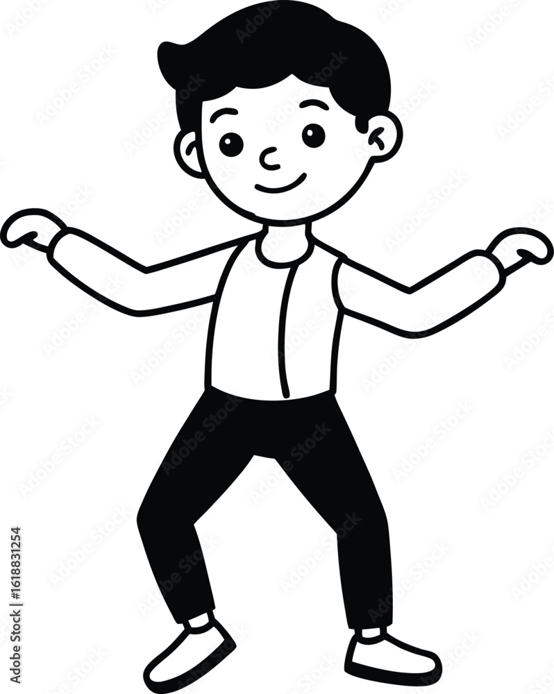 Fototapeta premium Student Character Vector Illustration for Education