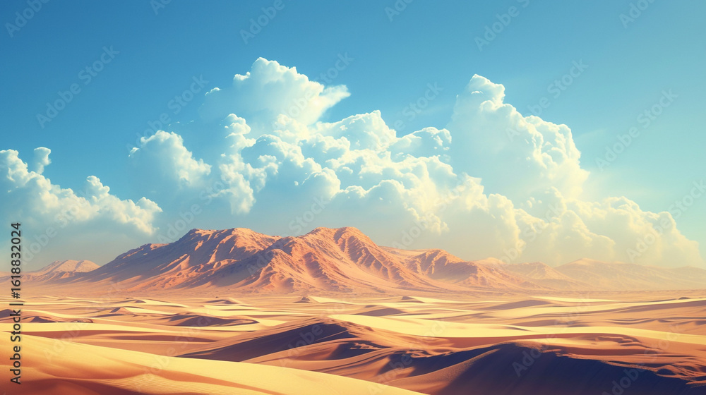 Naklejka premium Beautiful desert landscape