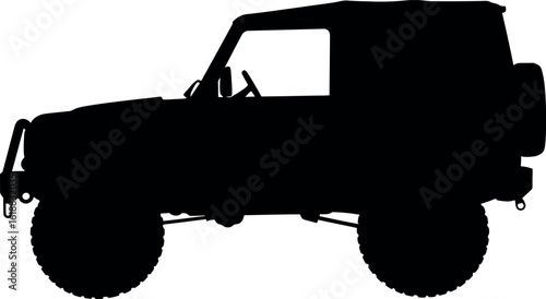 Off road suv silhouette