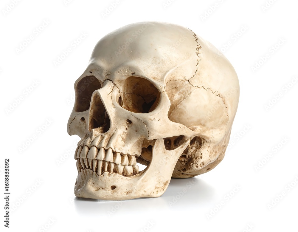 Naklejka premium Detailed anatomical skull