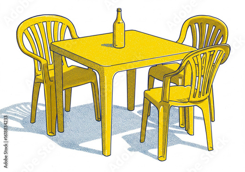bar chair and table