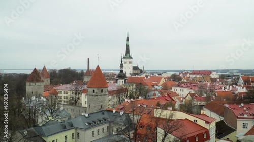 Wallpaper Mural old town of Tallin view Torontodigital.ca