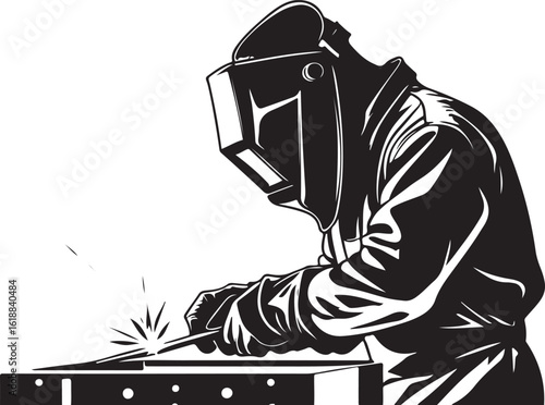 Welder silhouette