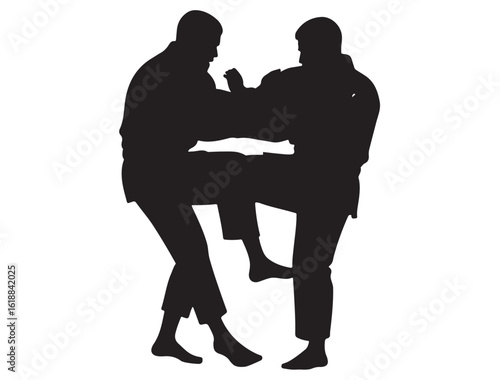 BRAZILIAN JIU JITSU SILHOUETTE