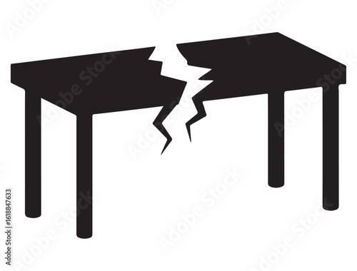 BROKEN TABLE SILHOUETTE