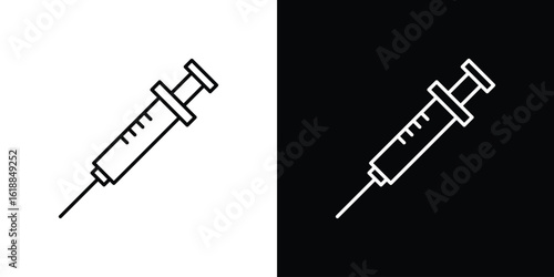 Syringe icon set,vector and illustration