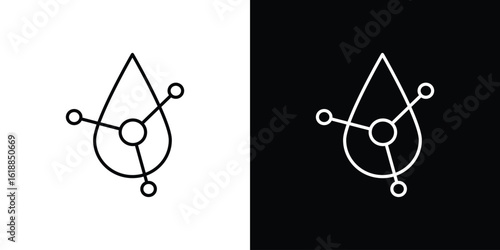 Retinol icon set,vector and illustration