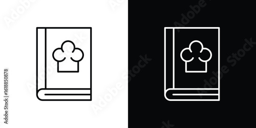 Recipe book icon set,vector and illustration