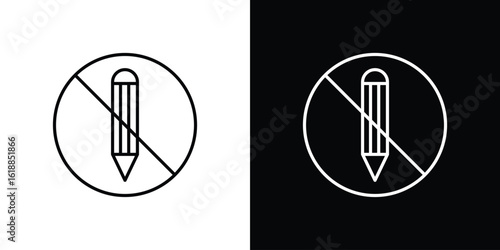 No writing signs set,vector and illustration