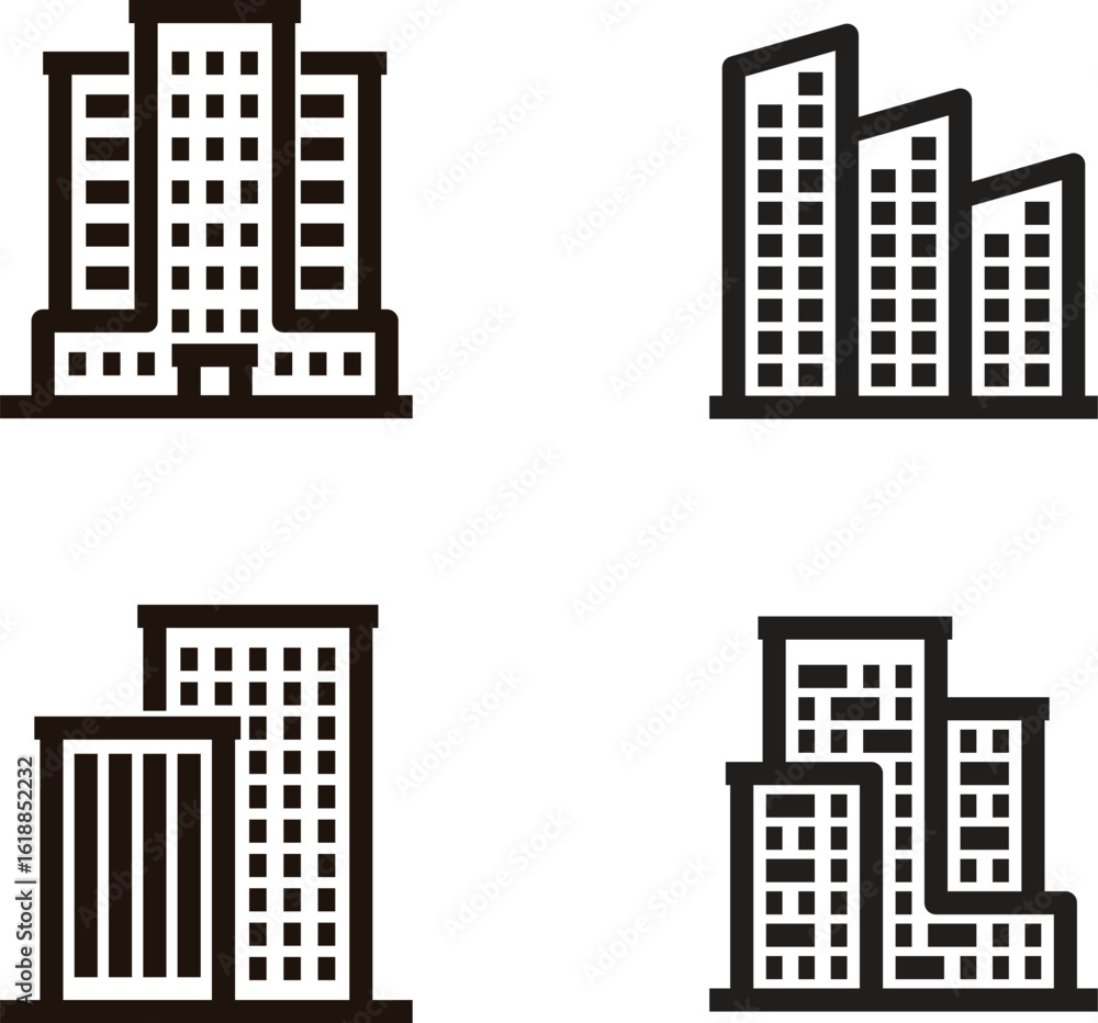 Fototapeta premium Professional Building Vector Logo Design for Real Estate & Architecture Projects