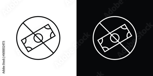 No money signs set,vector and illustration