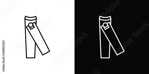 Nail clipper icon set,vector and illustration