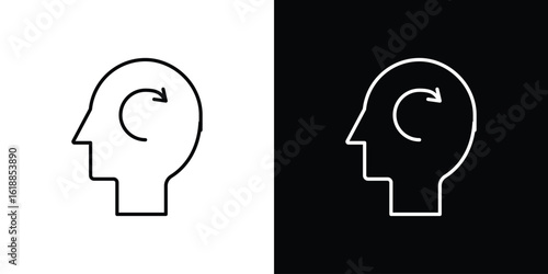 Memory recall icon set,vector and illustration
