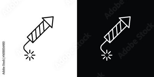 Fireworks rocket signs set,vector and illustration