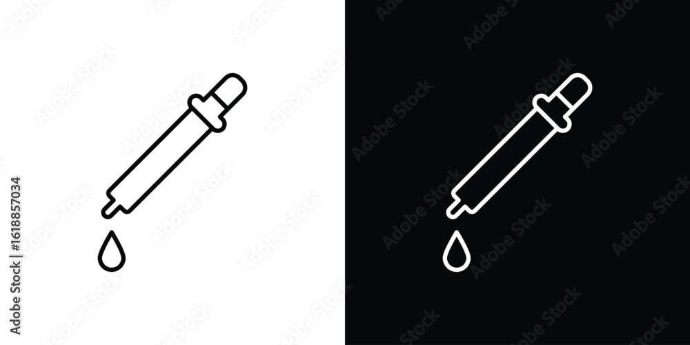 Dropper pipette icon set,vector and illustration Dropper pipette icon set,vector and illustration