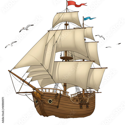 Illustration Ship Transparent Background