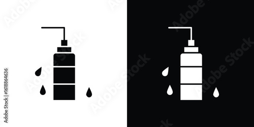 Face cleanser icon silhouette set. vector pictograms for ui