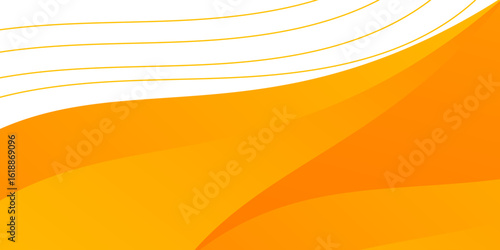orange and white business wave banner background. illustration eps 10.