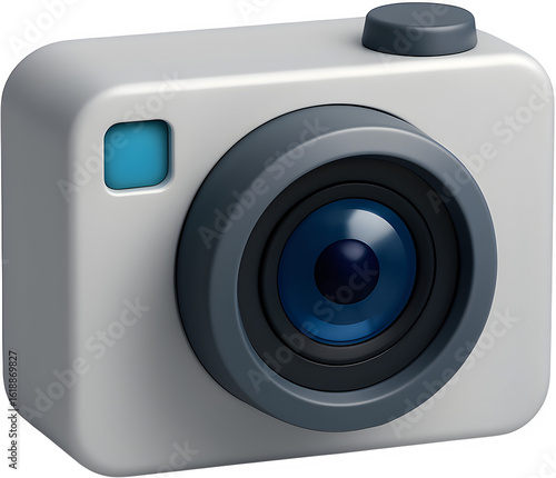 3D Camera Icon – Minimalist Render

