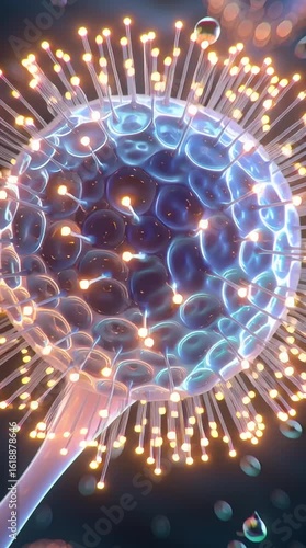 Cytokine Particle Burst, microbiome-based drug immune microbiome-based drug T‑cell activation microbiome-based drug cytokine release animation