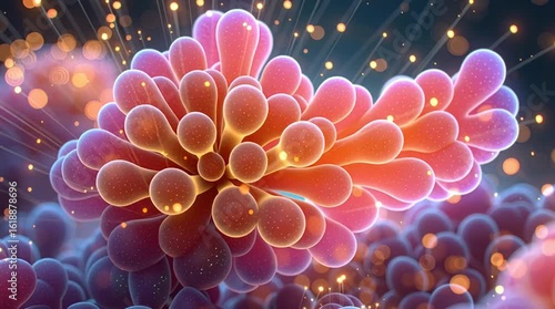 Gut Receptor Interaction, microbiome-based drug animation microbiome-based drug binding microbiome-based drug visual therapeutic molecular