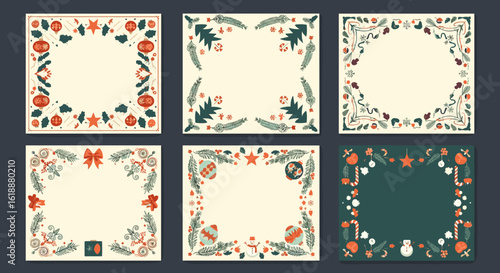 Charming Christmas Borders Festive Decorative Frames for Seasonal Greetings