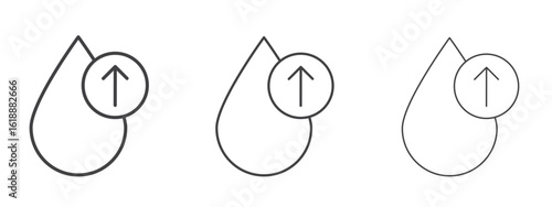 High cholesterol icon - editable stroke vector illustration