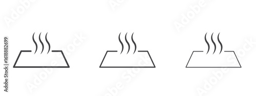 Heat icon - editable stroke vector illustration