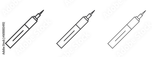Eyeliner icon - editable stroke vector illustration