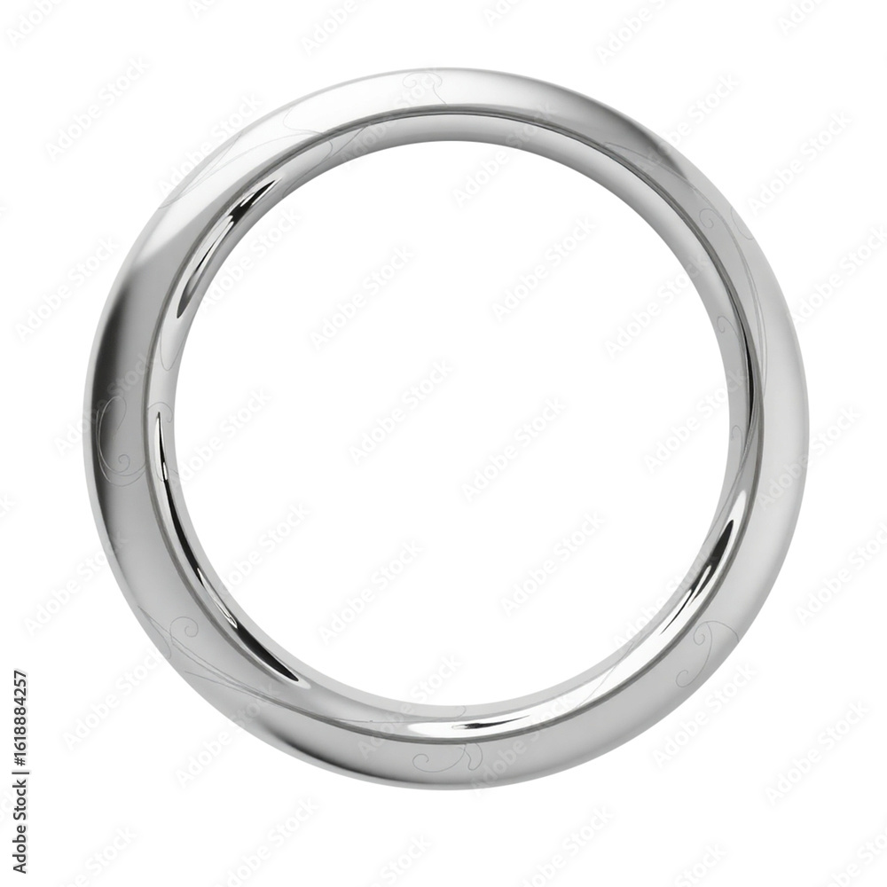 Obraz premium round metal ring PNG