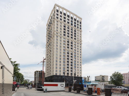 Wallpaper Mural facade of the building is in a classic style with arched windows and balconies in bright colors Torontodigital.ca