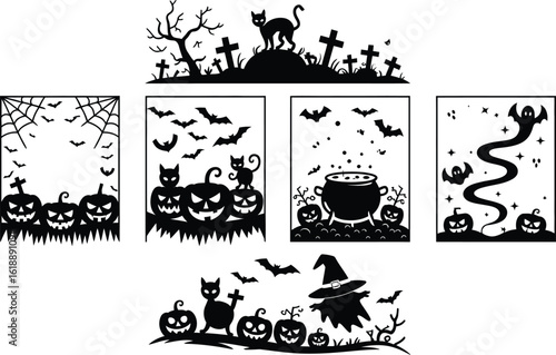 set of vector elements for design