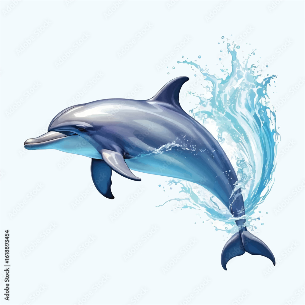 Fototapeta premium Dolphin Vector Design